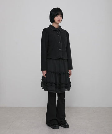 Layered Ruffle Skirt Pants